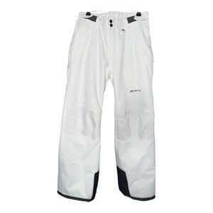 Arctix Kids Snow Sports Cargo Snow Pants with Articulated Knees | White | Large